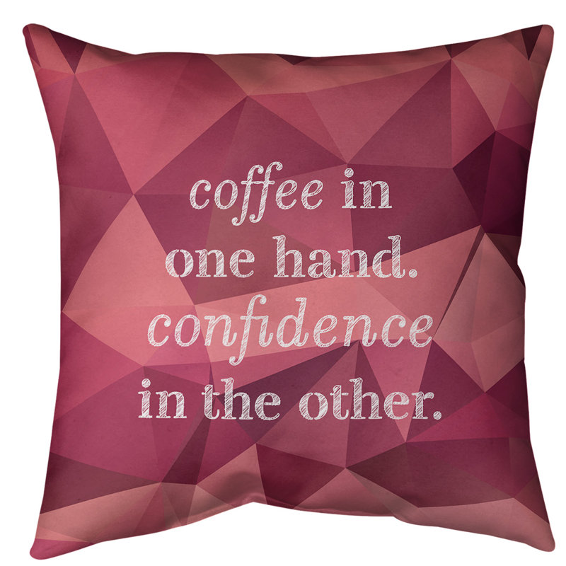 Reversible Throw Pillow, 40" H x 40" W, Pink Tourmaline
