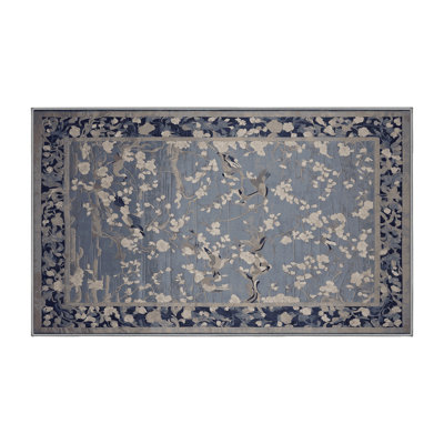 Machine Washable Gray Area Rug