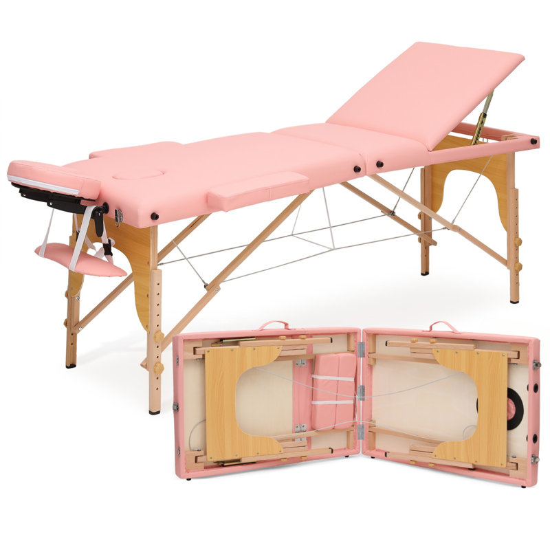 Table de massage pliable Loleatha, Pink