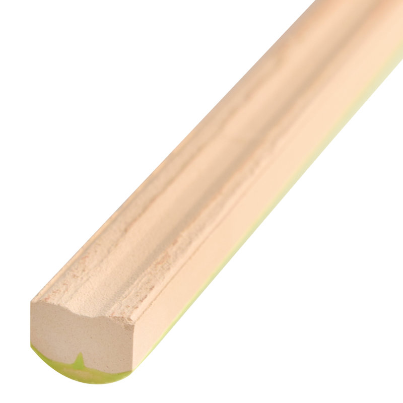 Twist 11.8" x 0.5" Glossy Ceramic Quarter Round Tile Trim in Green