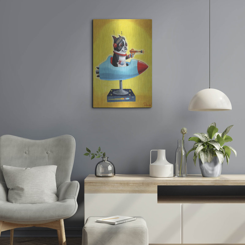 " Rocket Yellow " by Brian Rubenacker, 24" H x 16" W