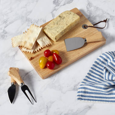 Laurie Gates California Designs Marble and Stainless Steel 3 Piece Cheese Knife Set in White