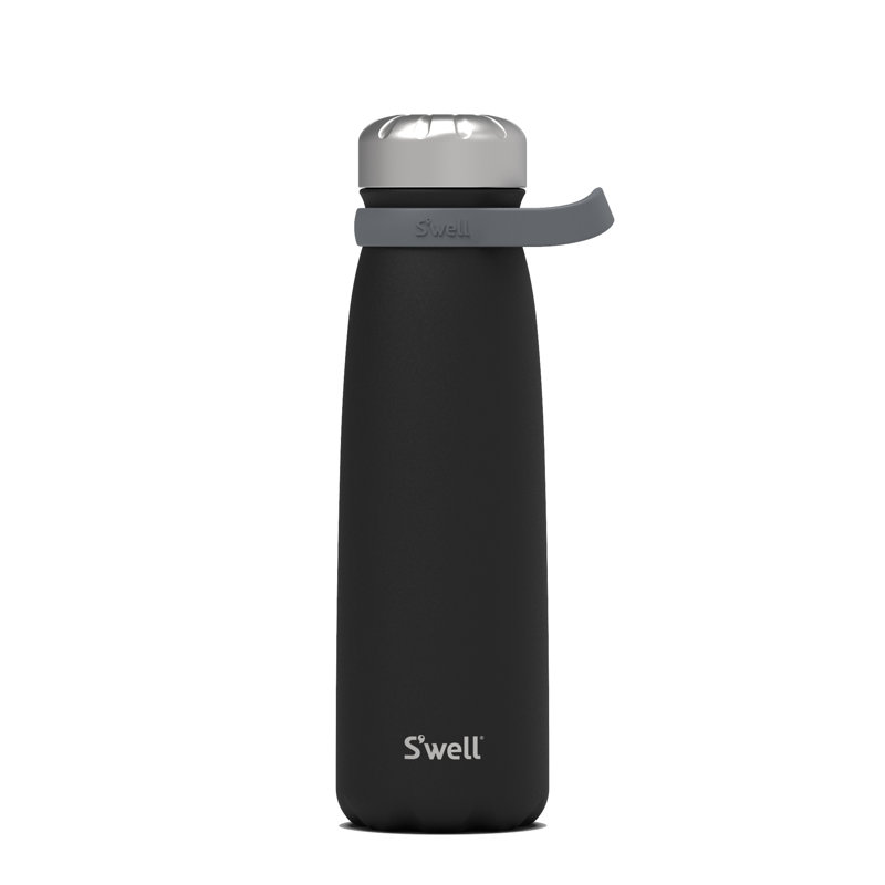 S'well Stainless Steel Traveler - 40 Fl Oz - Triple-Layered Vacuum-Insulated Containers, Onyx
