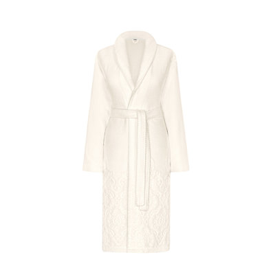 Michelle Ecru 100% Cotton Terry Cloth Bathrobe