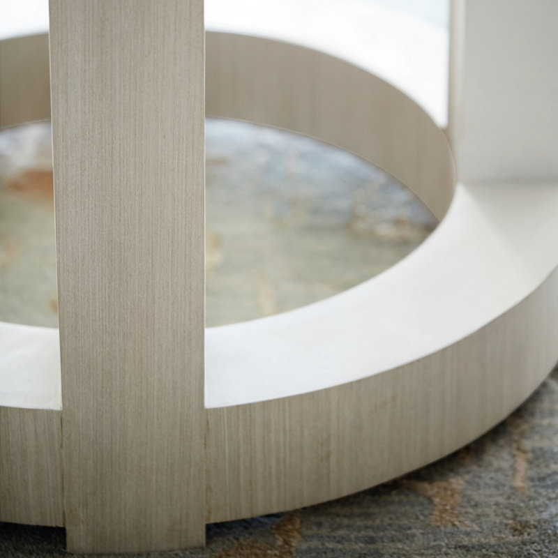 Axiom Round Glass Top Dining Table, 54" W x 54" L