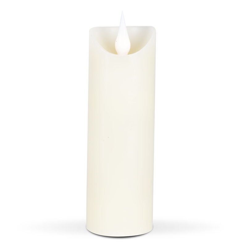 Unscented Flameless Candle with Plastic Holder, 7" H x 2" W x 2" D