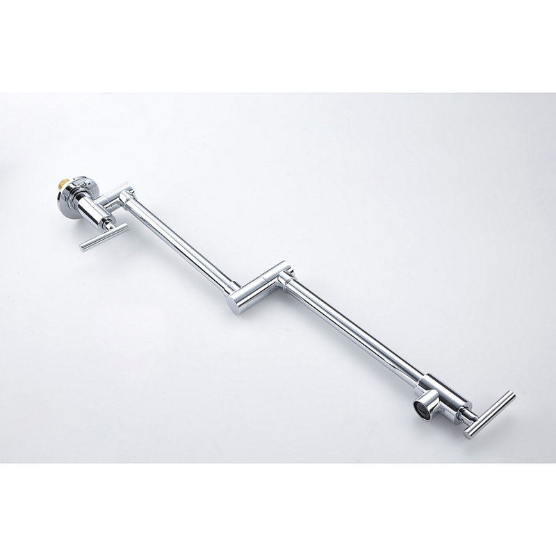 Wall Mount Folding Kitchen Pot Filler Faucet, Chrome