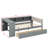 Full Size Platform Bed Comes With Shelves, Drawers, Charging Port, And Headboard Covered In Fabric-298434148-298434147