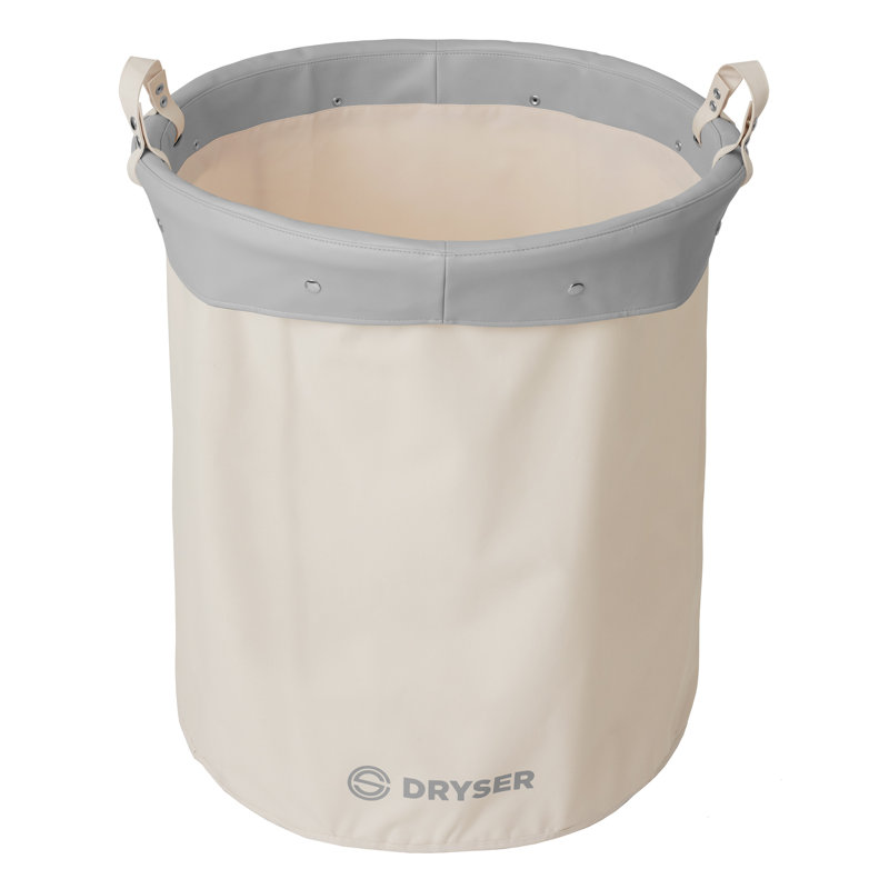 Canvas Laundry Hamper, White