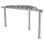 Pergola à structure en aluminium antirouille Sojag, auvent enduit de PVC pour la protection contre les rayons UV, design contemporain pour jardin ou cour, 10 pi x 10 pi, gris Lima