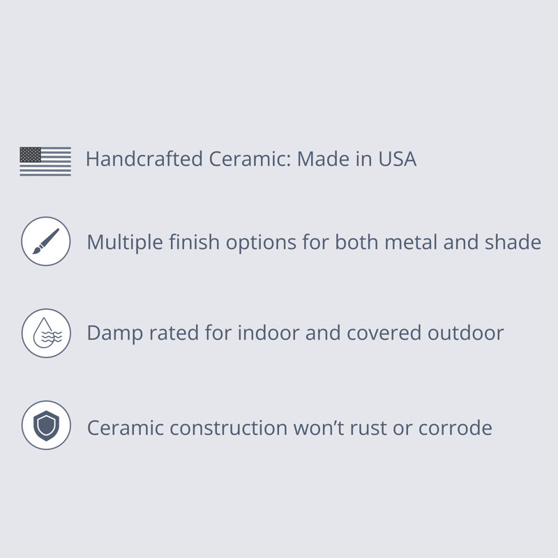 Plafonnier semi-encastré en céramique Dottie, Noir carbone mat / or champagne, Nickel brossé, H 7 po x l 12 po x P 12 po