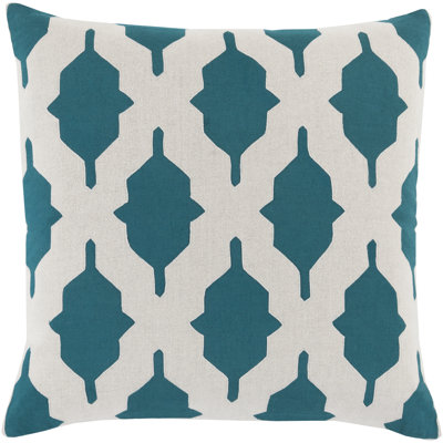 Geometric Wool Blend Throw Pillow