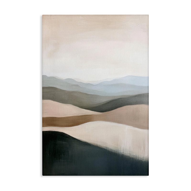 «Desert Dunes Layered Hills Canvas» par Petal Prints Design, H 24 po x l 16 po