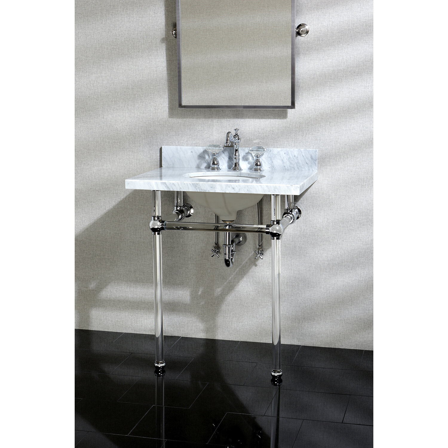 Templeton 33 Tall Oval Console Bathroom Sink with Overflow & Reviews
