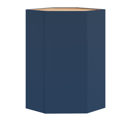 Gallery Express Rowan Plywood Assembled 20 in W X 12 in D X 42 in H Corner Diagonal Kitchen Cabinet Left in Navy
