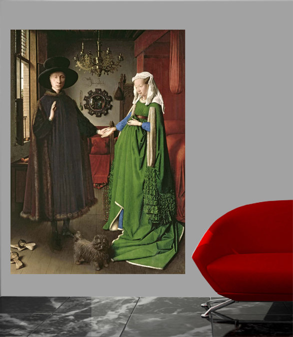 Le brillant portrait de Giovanni, H 24" x l 17"