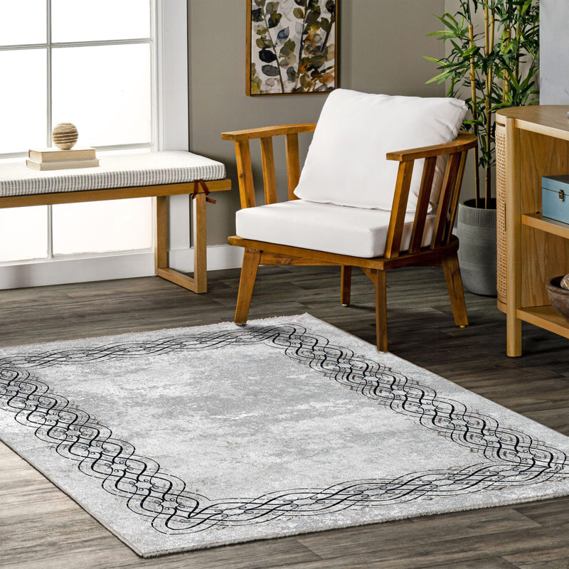 Tapis Zyir avec envers antidérapant, Tapis de couloir 2 pi 8 po x 9 pi 11 po