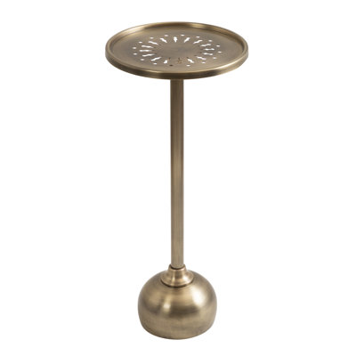 Table ronde en métal pour l'intérieur ou l'extérieur