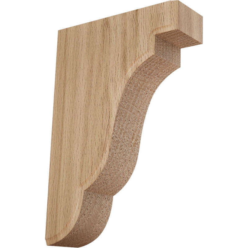 Support Bedford, Chêne rouge, 1,75 po X P 5 po X P 7,5 po H