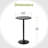 2 Pack Round Bar And Pub Table, Black