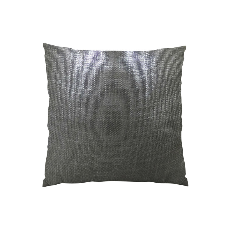 Glazed Linen Reversible Throw Pillow, 16" x 16", Square