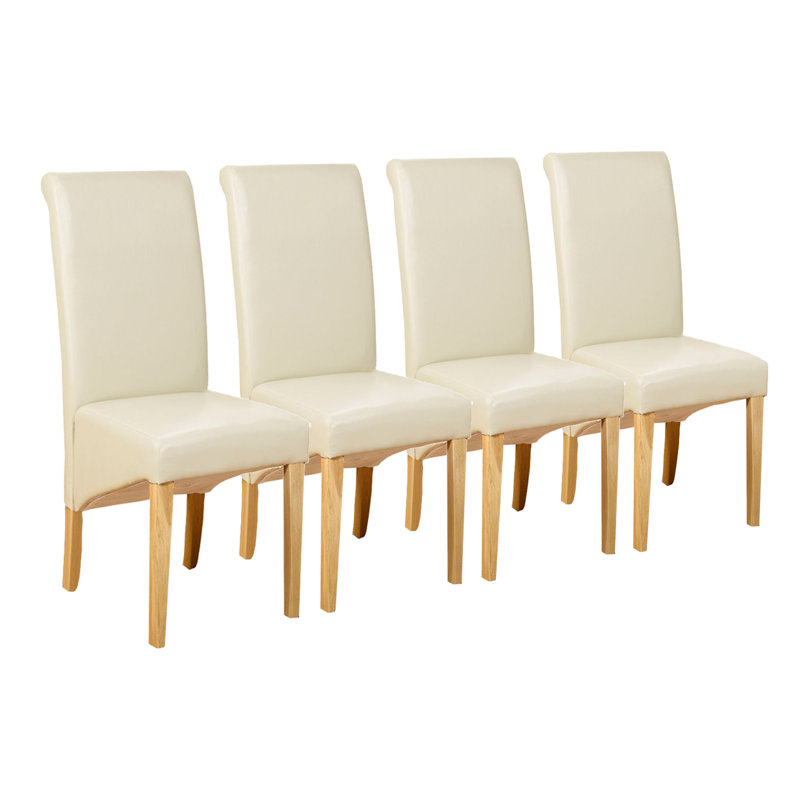 Astin Upholstered Dining Chair, Ivory, 4