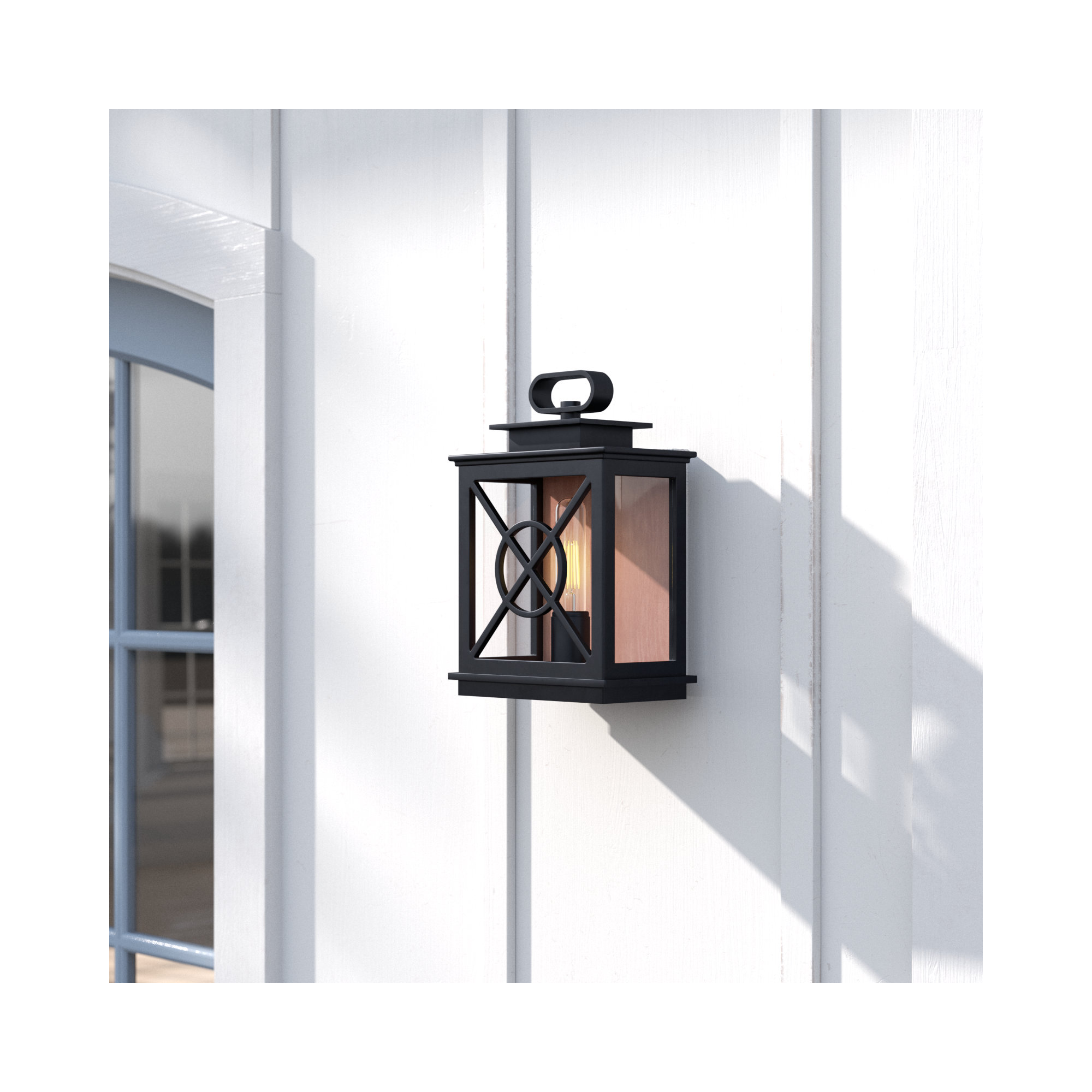 Single Light Rectangle Outdoor Wall Light