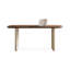 Bureau rectangulaire brun et blanc en bois manufacturé-217512518