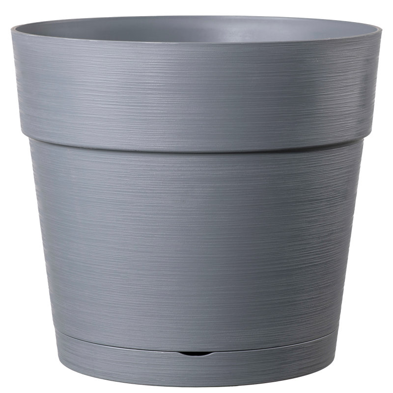 Save R Pot, Ash Grey, 22.2cm H x 24.3cm W x 24.3cm D, 2