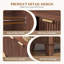 Arched 5-Tier Bookcase with Adjustable Shelves, Multi-Purpose Storage Bookshelves-1909758672
