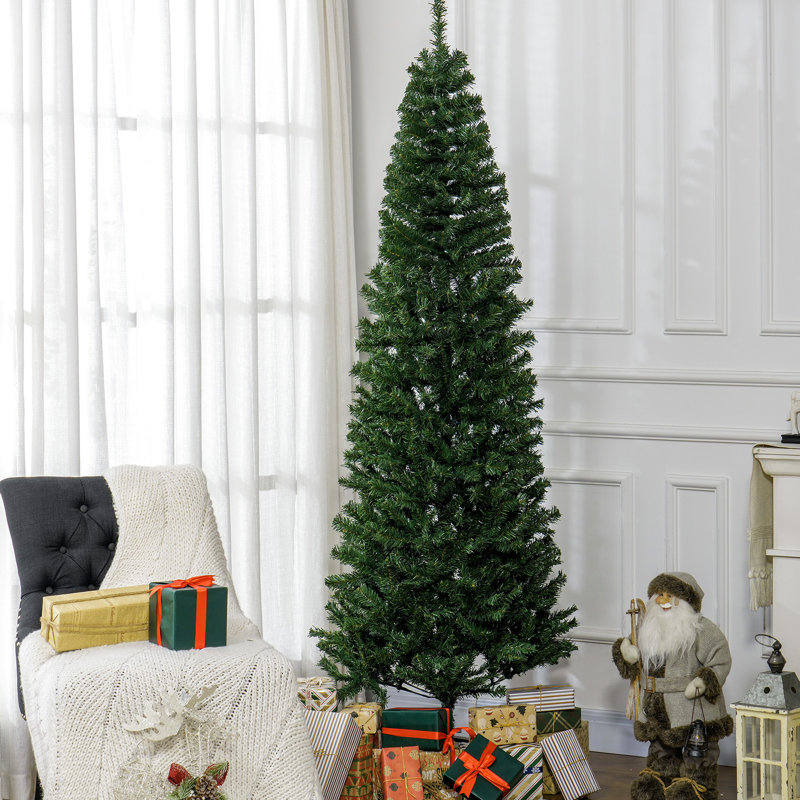 Sapin de Noël artificiel 7 pi, 818 pointes, branche artificielle mince, sapin, ignifuge