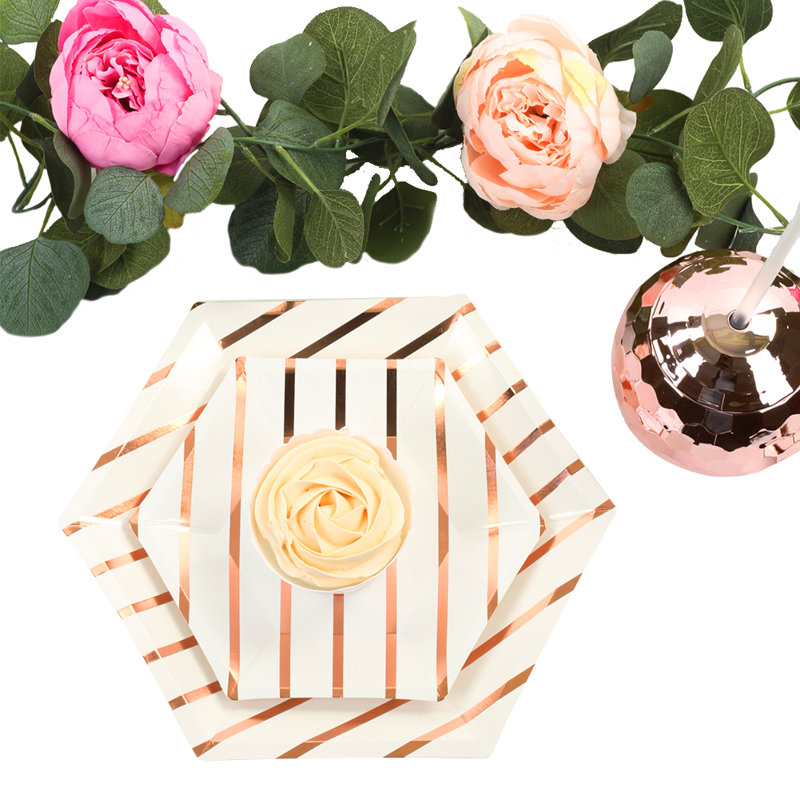 Assiette à fêtes en papier de feuille