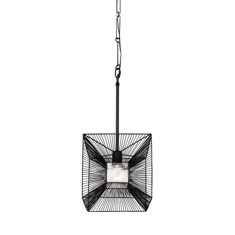 Luminaire suspendu 1 litre Arcade - Carbone, Noir / transparent, Carbone