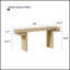 Élégante console minimaliste avec finition en chêne et rangement polyvalent, parfaite pour les intérieurs modernes et traditionnels.-1422075578