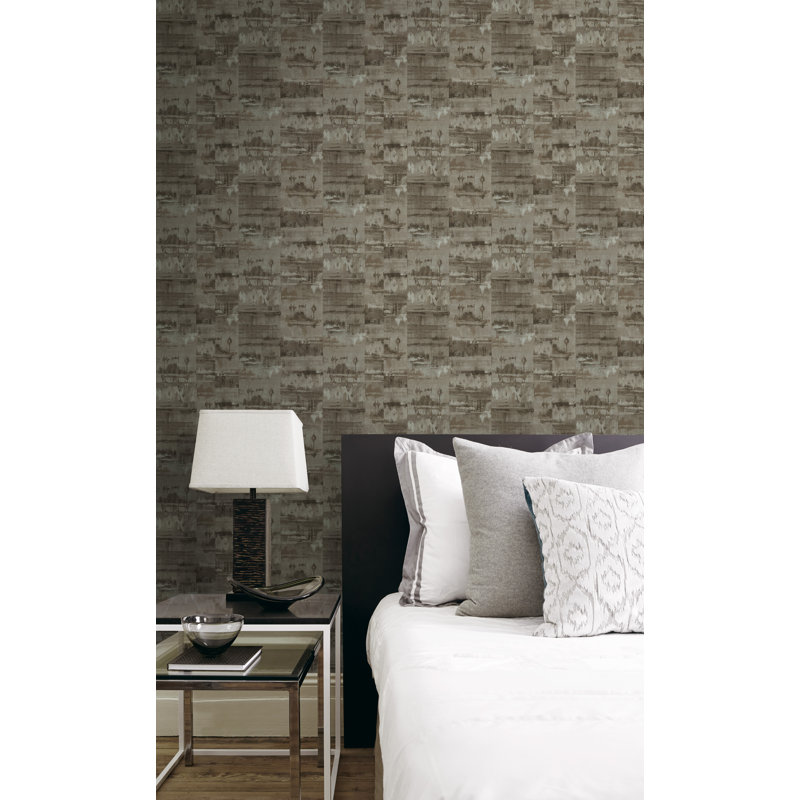 Papier peint, Gris