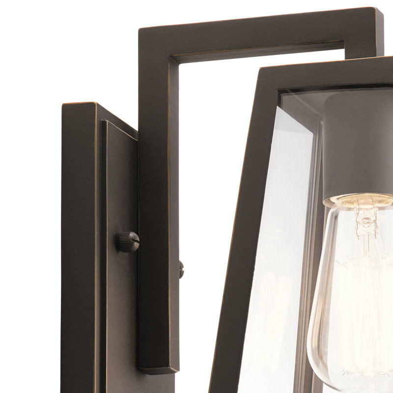 Merideth Wall Light, 16.75" H x 9.5" W x 9.5" D, 150.00, Rubbed Bronze
