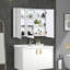 87mm W 65mm H Medicine Cabinet Mirror