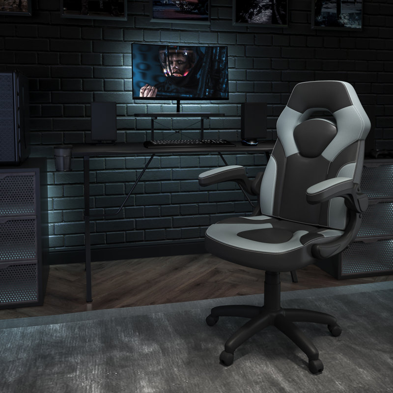 Bridesdale Gaming Desk, Gray
