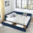 Queen Size Storage Upholstered Tufted Bed Frame, Sofa Bed Frame