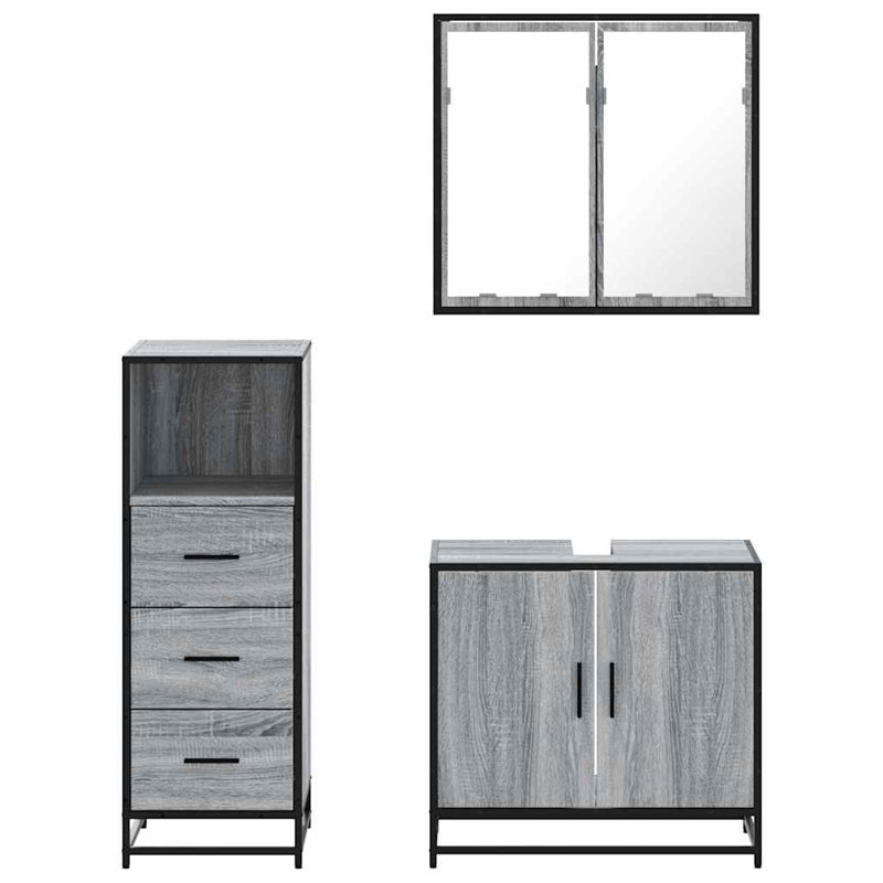 Bathroom Furniture Suite, Grey 1