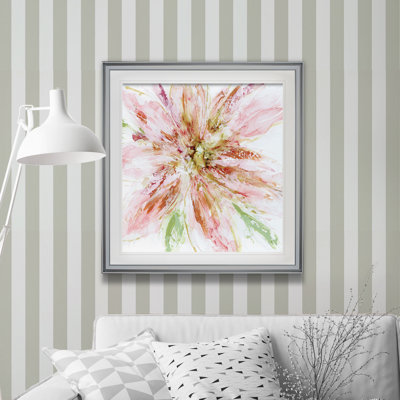 « floral strokes i », impression encadrée