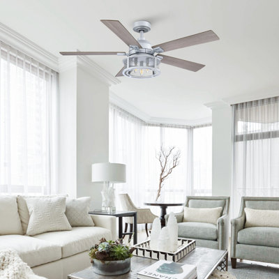 Rippeon 52'' Ceiling Fan with Light Kit