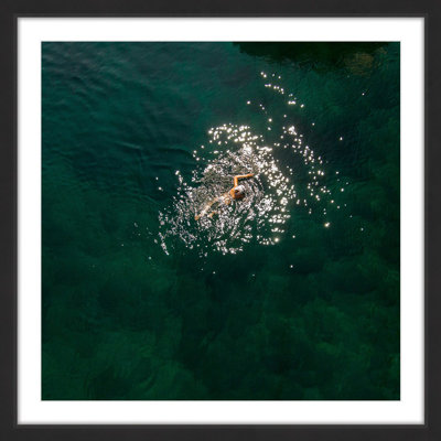 « breaststroke », reproduction encadrée