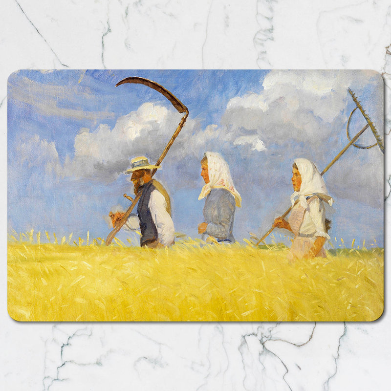 Vintage Farmhouse Wheat Field Placemats And Coasters Set