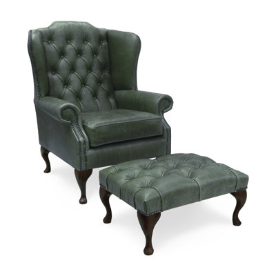 Hohman Upholstered Armchair with Footstool