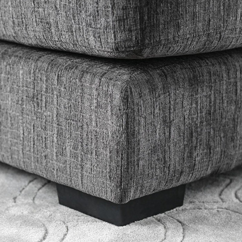 Hetman 115.25" Wide Chenille Sofa & Chaise, Right Hand Facing