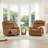 38'' Dual Motor Power Recliner Chair with Adjustable Headrest and Wall Hugger Design-127420087