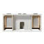 Base de meuble-lavabo simple 48 po Milan en blanc chaud-115860332