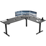 VIVO Electric Corner Standing Desk