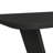 Mashad Rectangular Dining Table in Black with Grain